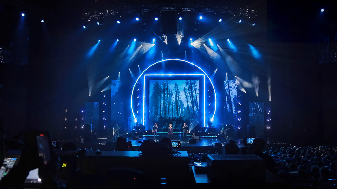 3D concert music Production Render scenography set design  Stage STAGE DESIGN visualization