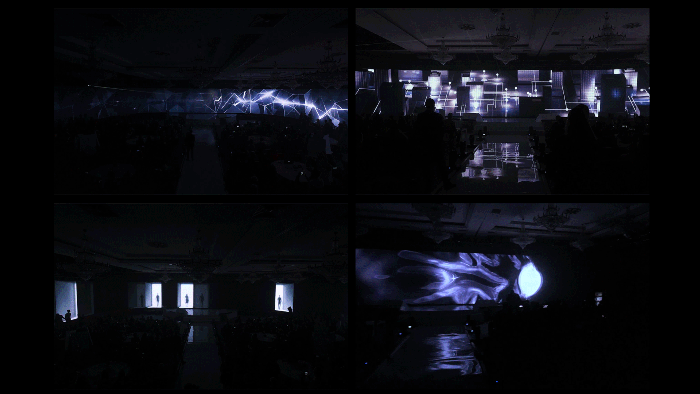 3D projection Mapping presentation screen laser