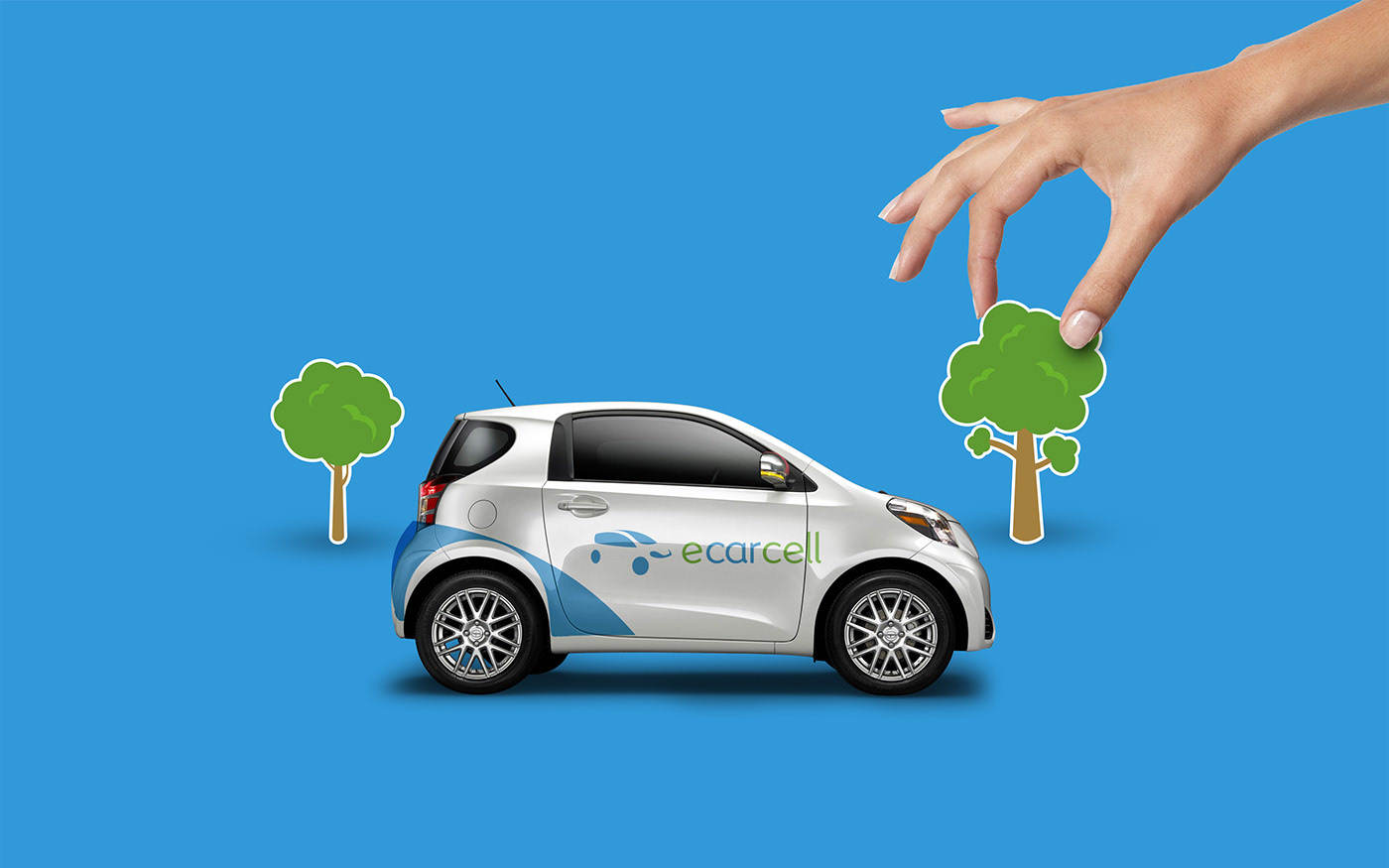ecarcell Cars branding  Webdesign Electric Car car Transport electric sharing mobility