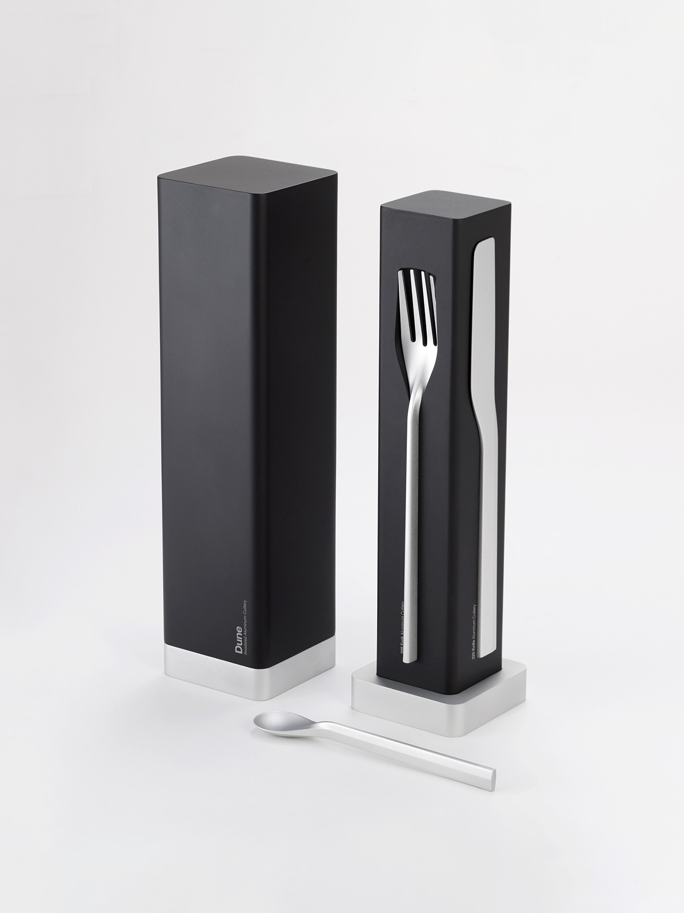 andrea ponti Hong Kong cutlery flatware aluminum dune fork knife spoon food design