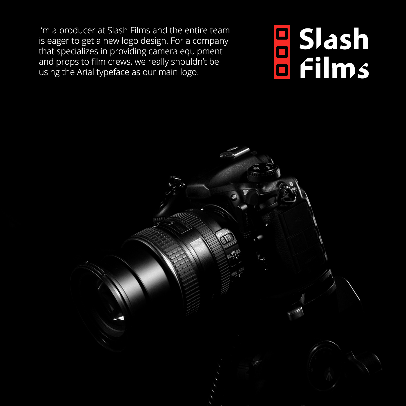 Logo Design brand Illustrator Slash Films Logocore