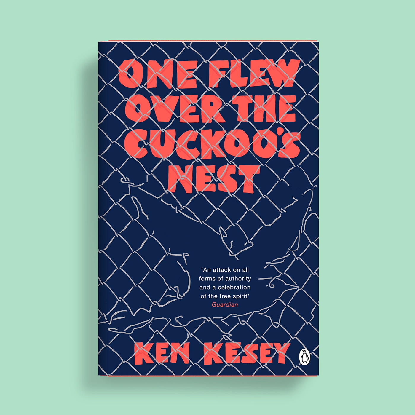 Book Cover Design cuckoos nest  Jet Purdie Ken Kesey re-jacket self-initiated