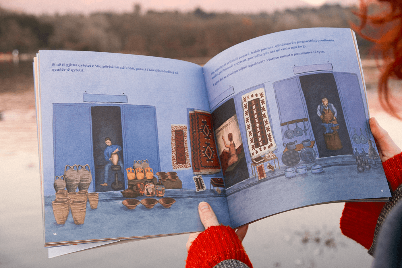 Ethnography book book design children's book book illustration cartoon Albania kavaja shqiperia