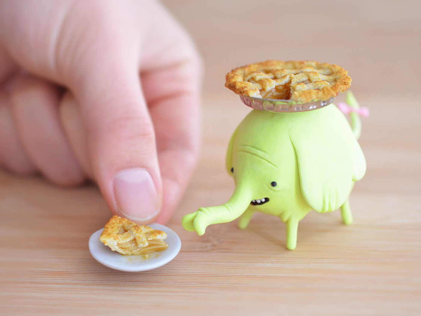 Adventure Time Tree Trunks apple pie Miniature handmade sculpey