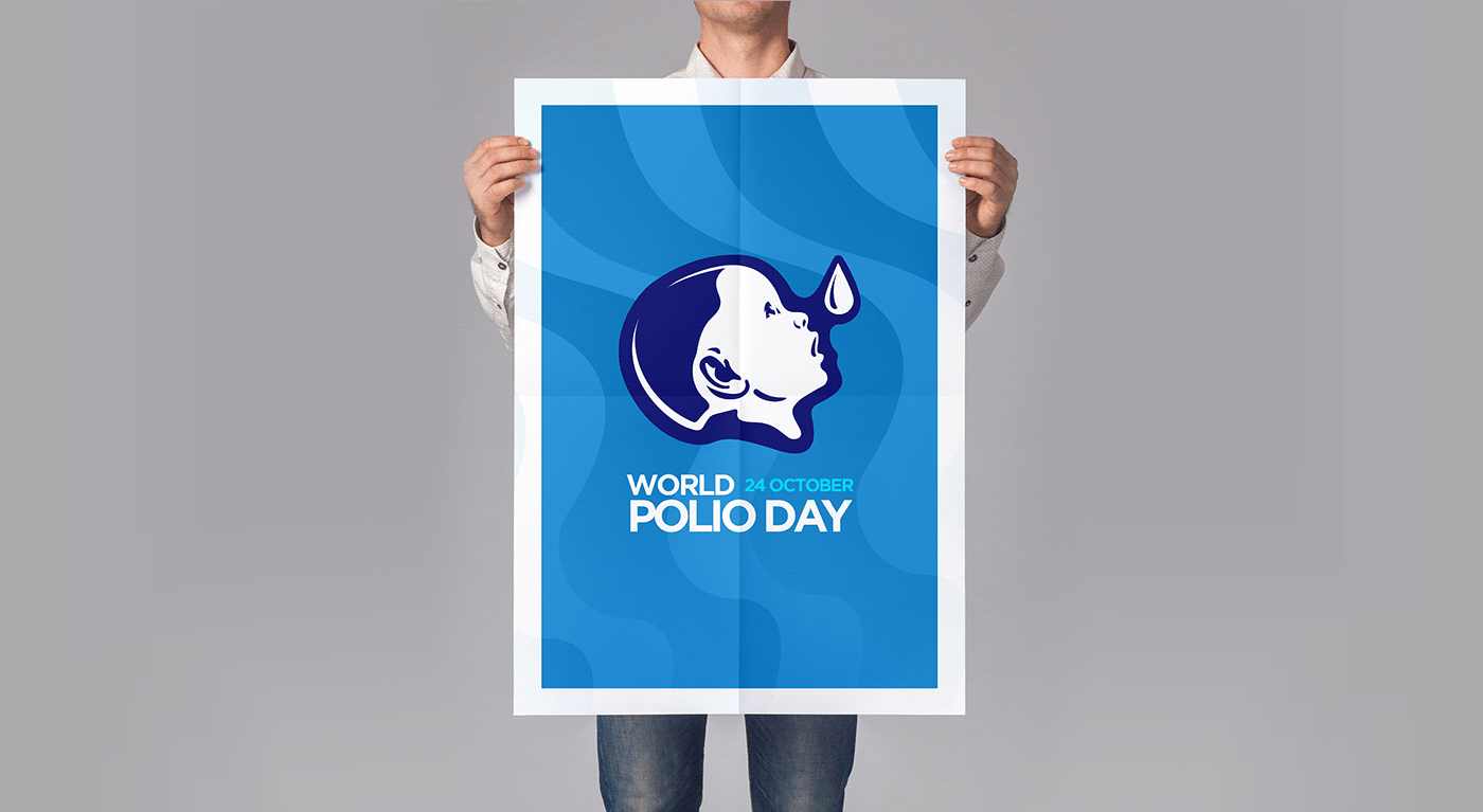 world polio day newsletter design logo brand identity Logo Design Social media post visual identity brand identity