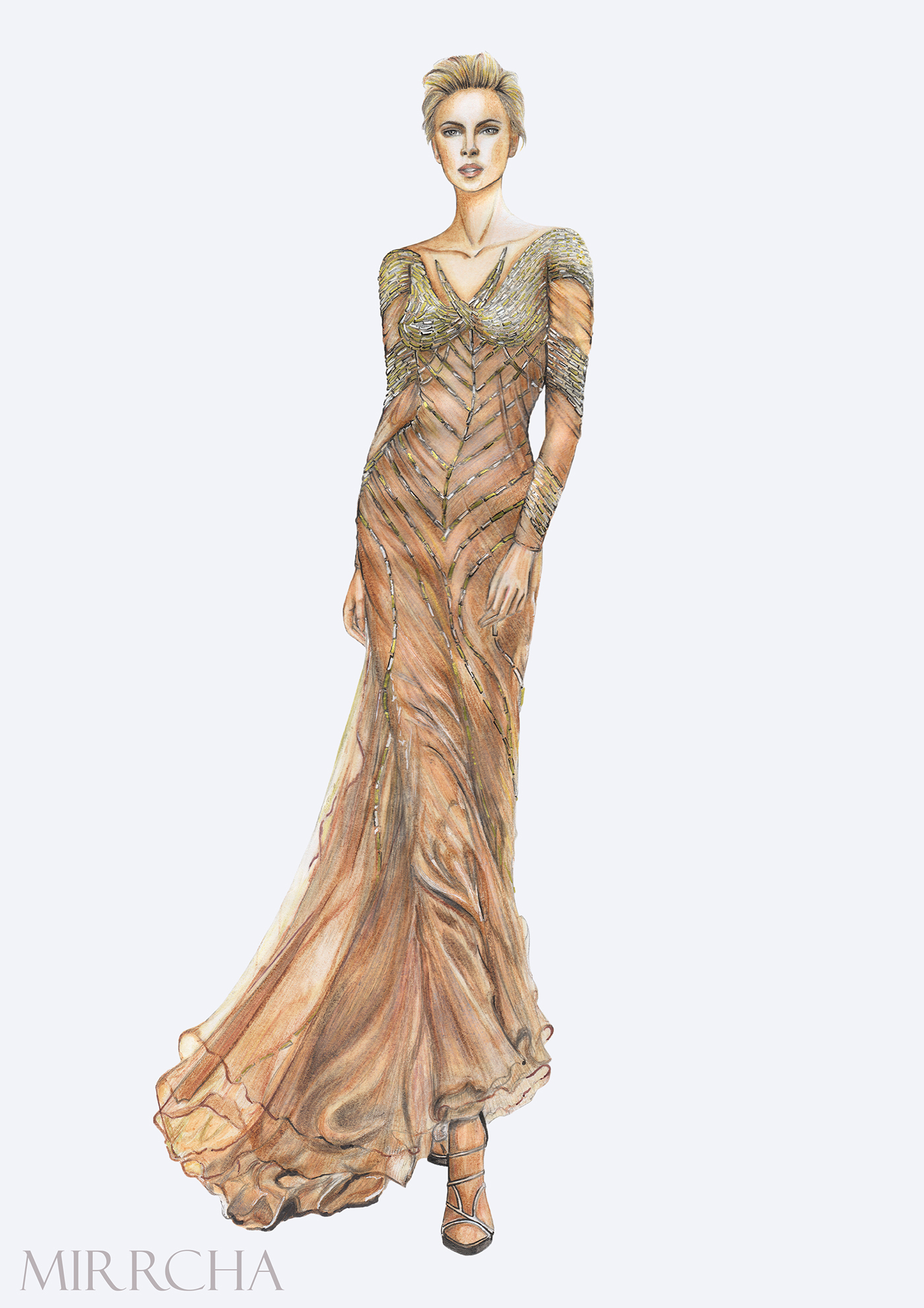 fashion illustration Fashion illustrator fashion design dress gown sequins inspiration fashionillustration fashion sketch fashion drawing