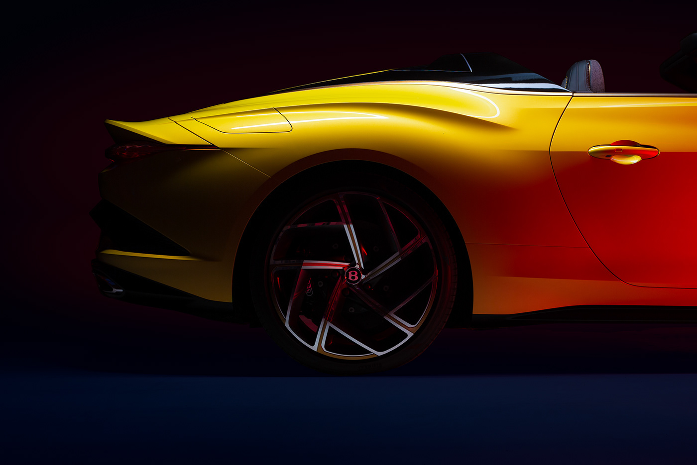 automotive   bentley car photography Cars lightpainting luxury Photography  Studio Photography supercar yellow