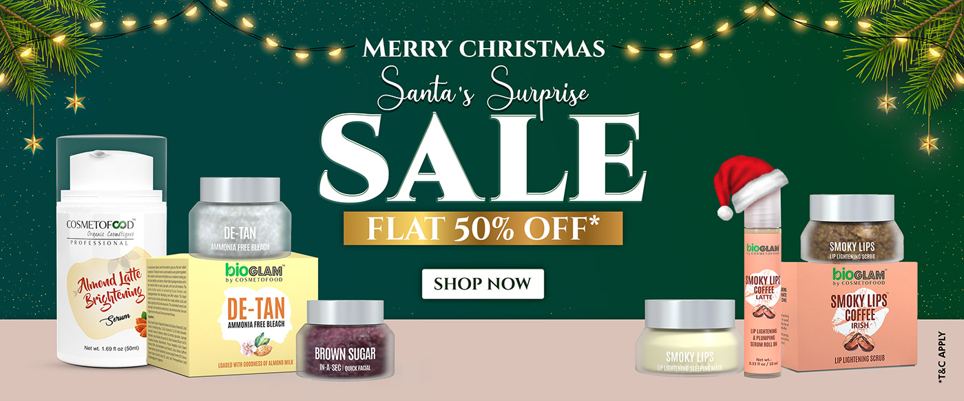 Chistmas sale banner Cosmetic Sale discount
