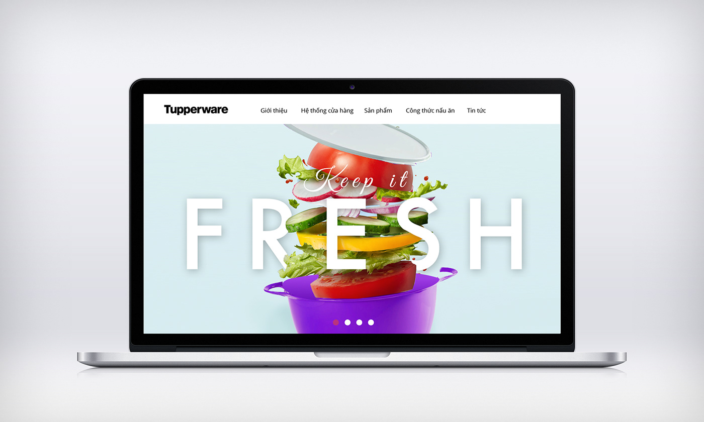 Web Design  tupperware redesign Website