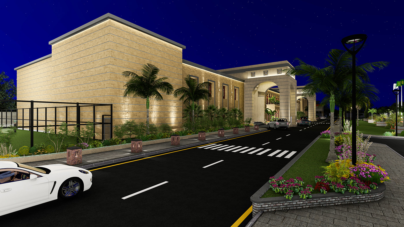 architecture Classical clubdesign designer Landscape nightclub restaurant resthouse swimming pool visualization
