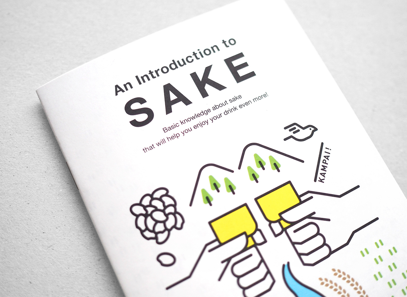 Sake 日本酒 インフォグラフィック infographics Booklet helvetica