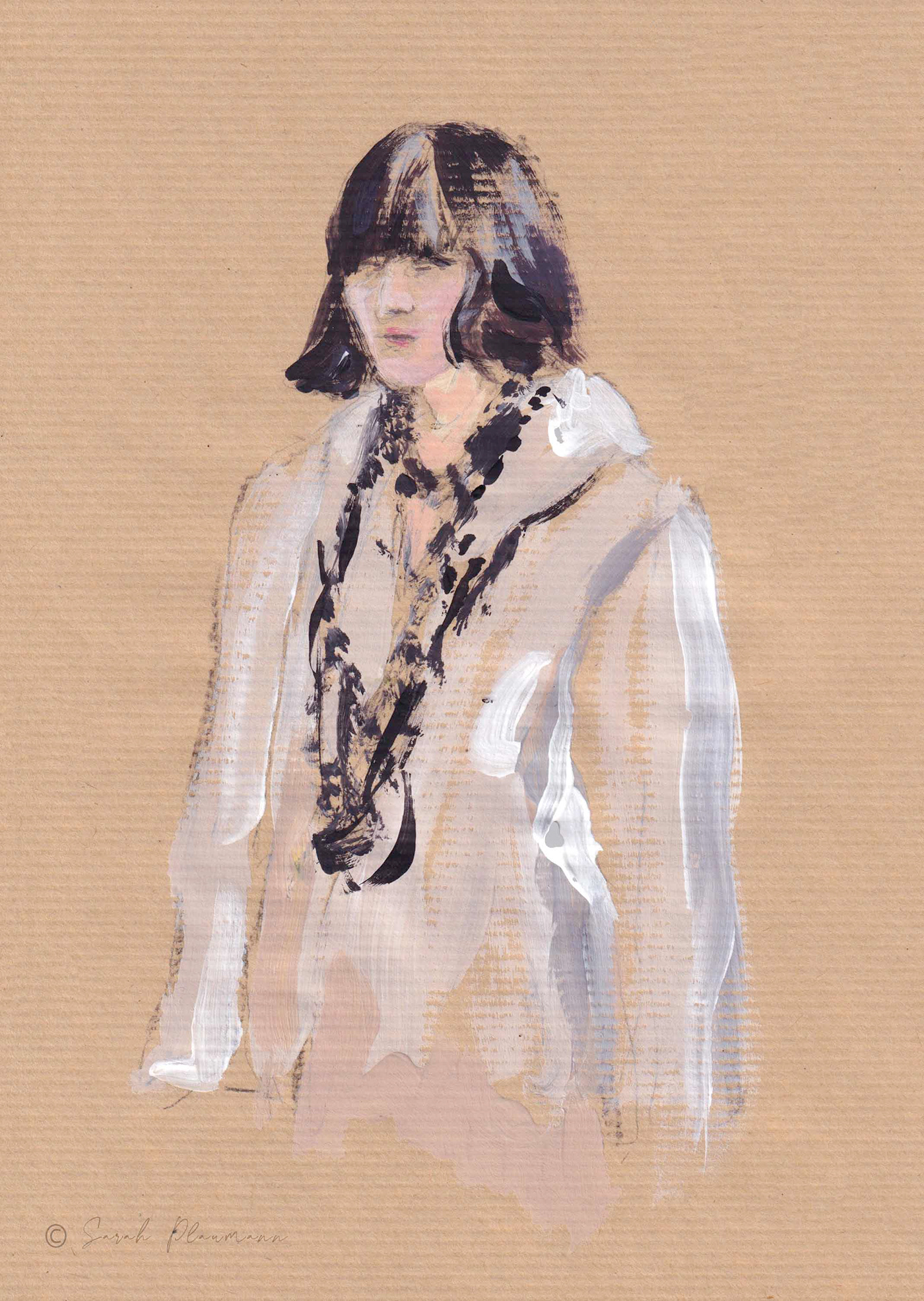 acrylicpaint  chanel Fashion  fashionsketch Mode paint Show sketches sketching woman