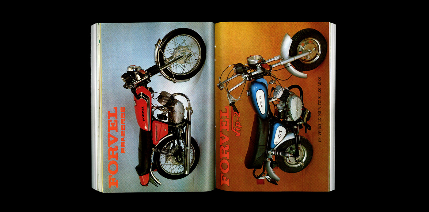 design graphic design  book Catalogue typography   type motorcycles Exhibition  editorial design 