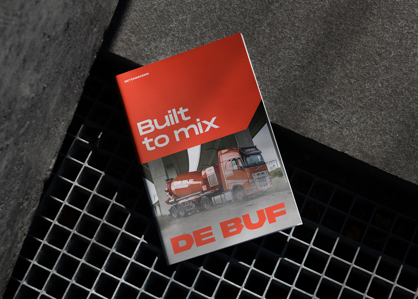 Magazine cover design for De Buf.