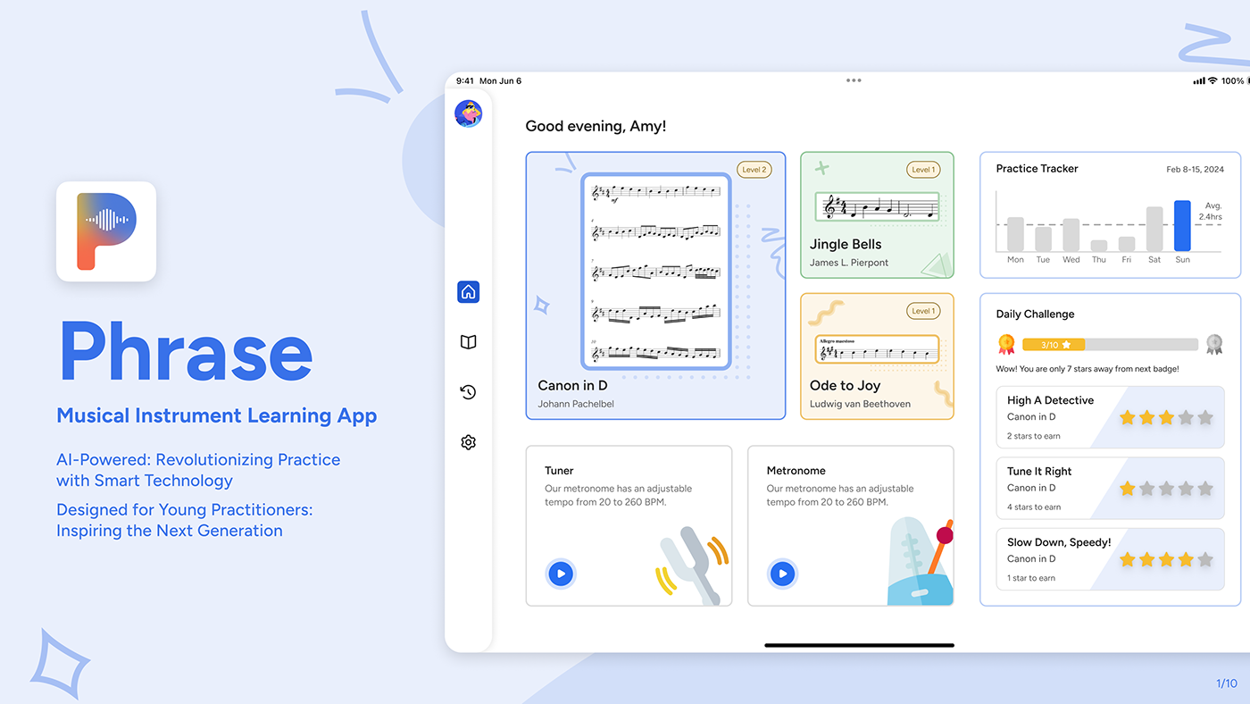 ai Musical Instrument product design  ux app UI/UX Figma user interface