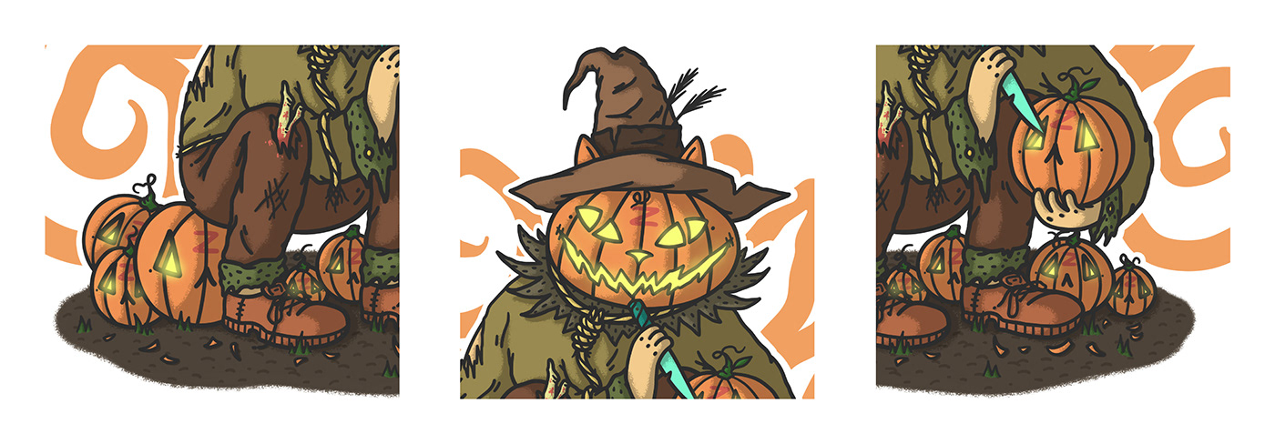 Halloween pumpkin Cat Character sticker Halloweenart zomg tyomazomg нарисуйкартинкутёма zyapa