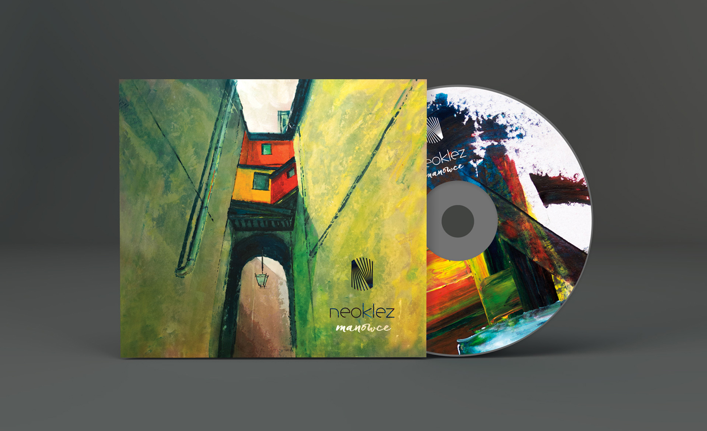 Logo Design brand book CD cover free paint neoklez music cover.
