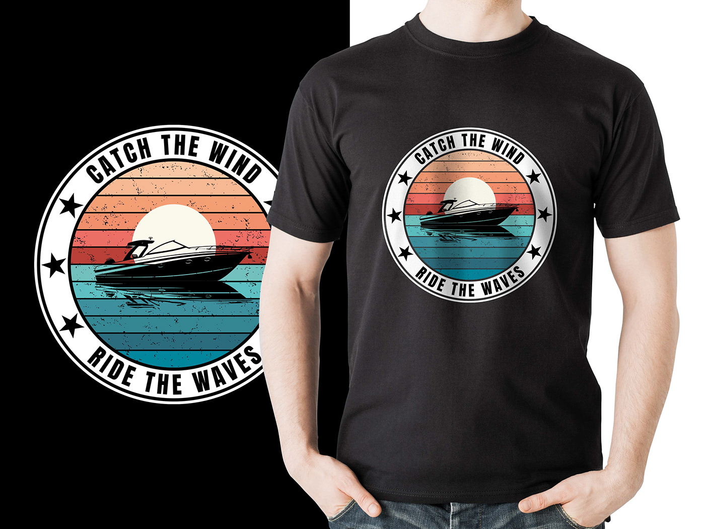 boat T-shirt Design custom t-shirt design trendy t-shirt design Typography t-shirt design Vintage T-Shirt Design Retro T-shirt design Boat Shirt boat t-shirt Modern T-shirt Design