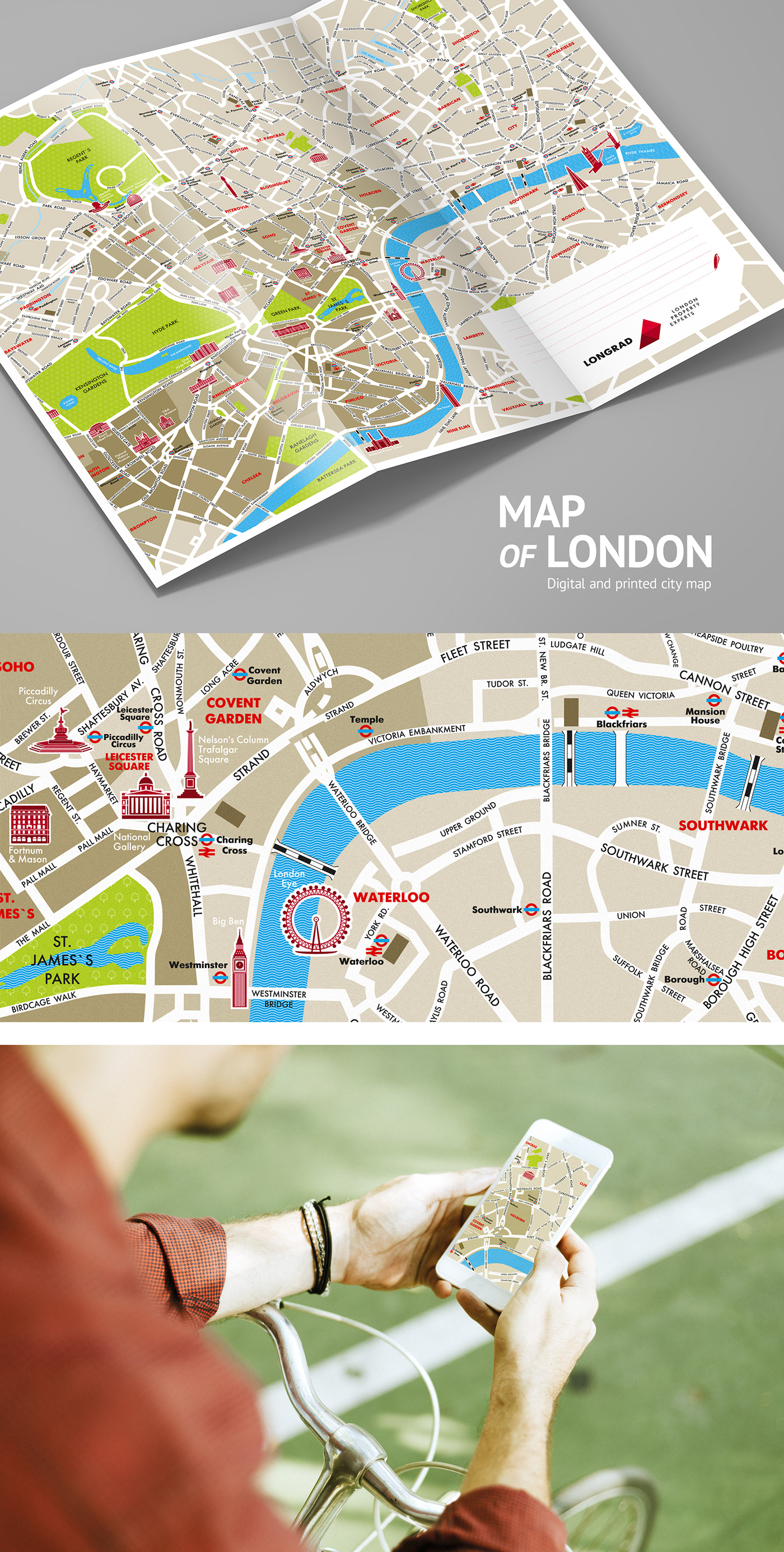 London city map Travel vector illustrated
