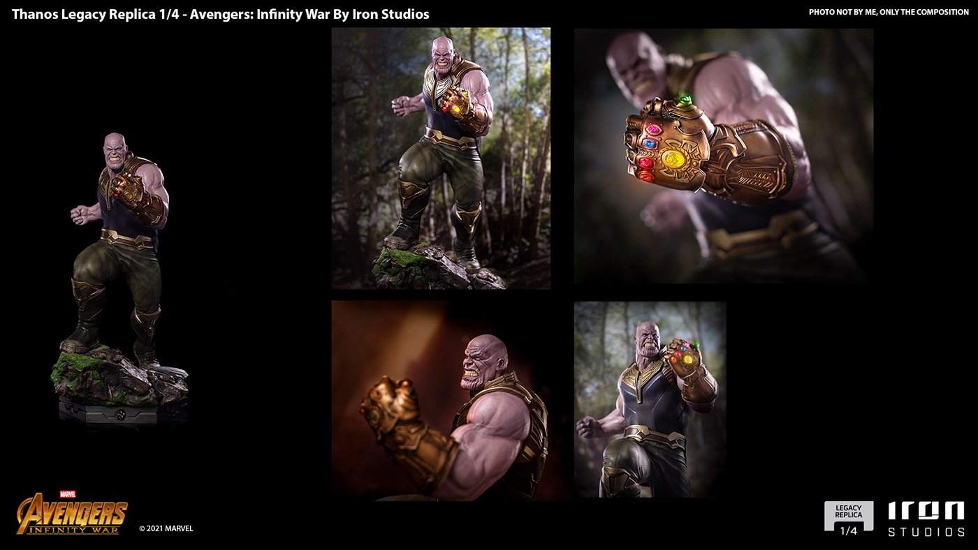 Avengers collectibles D&D Dungeons and Dragons iron studios matte paint photo composition Photography  star wars Thanos