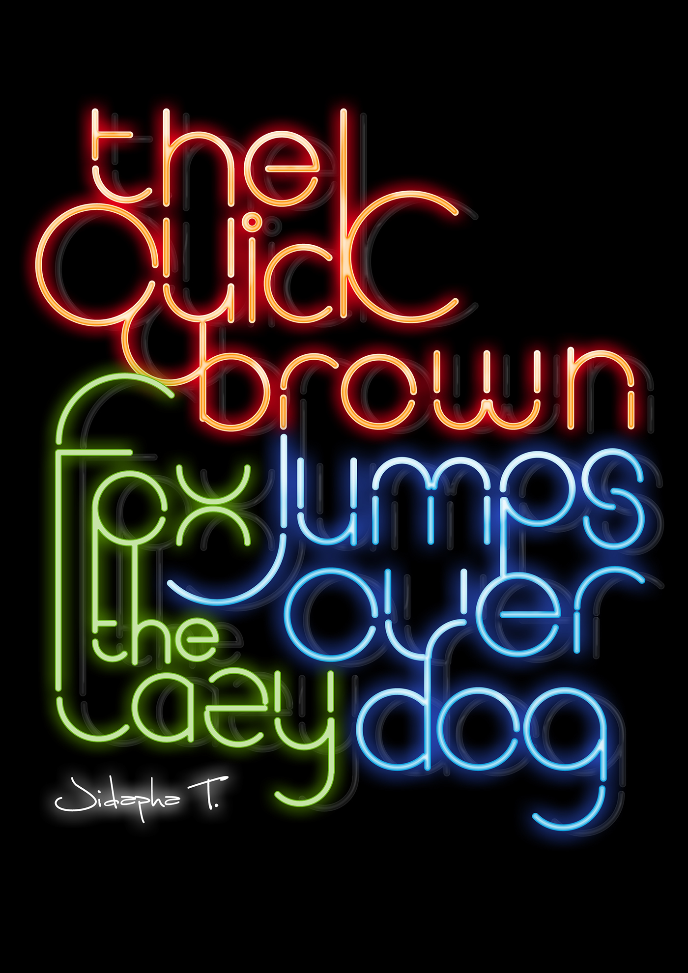 neon fonts typo typographic font create typography fonts creation