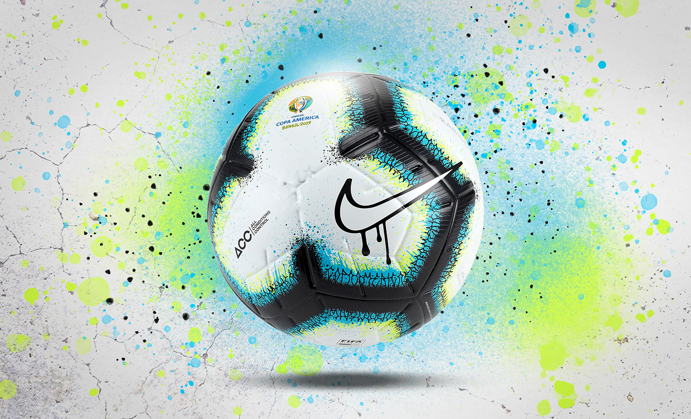 Nike football copa america soccer merlin rabisco ball Graffiti design graphic