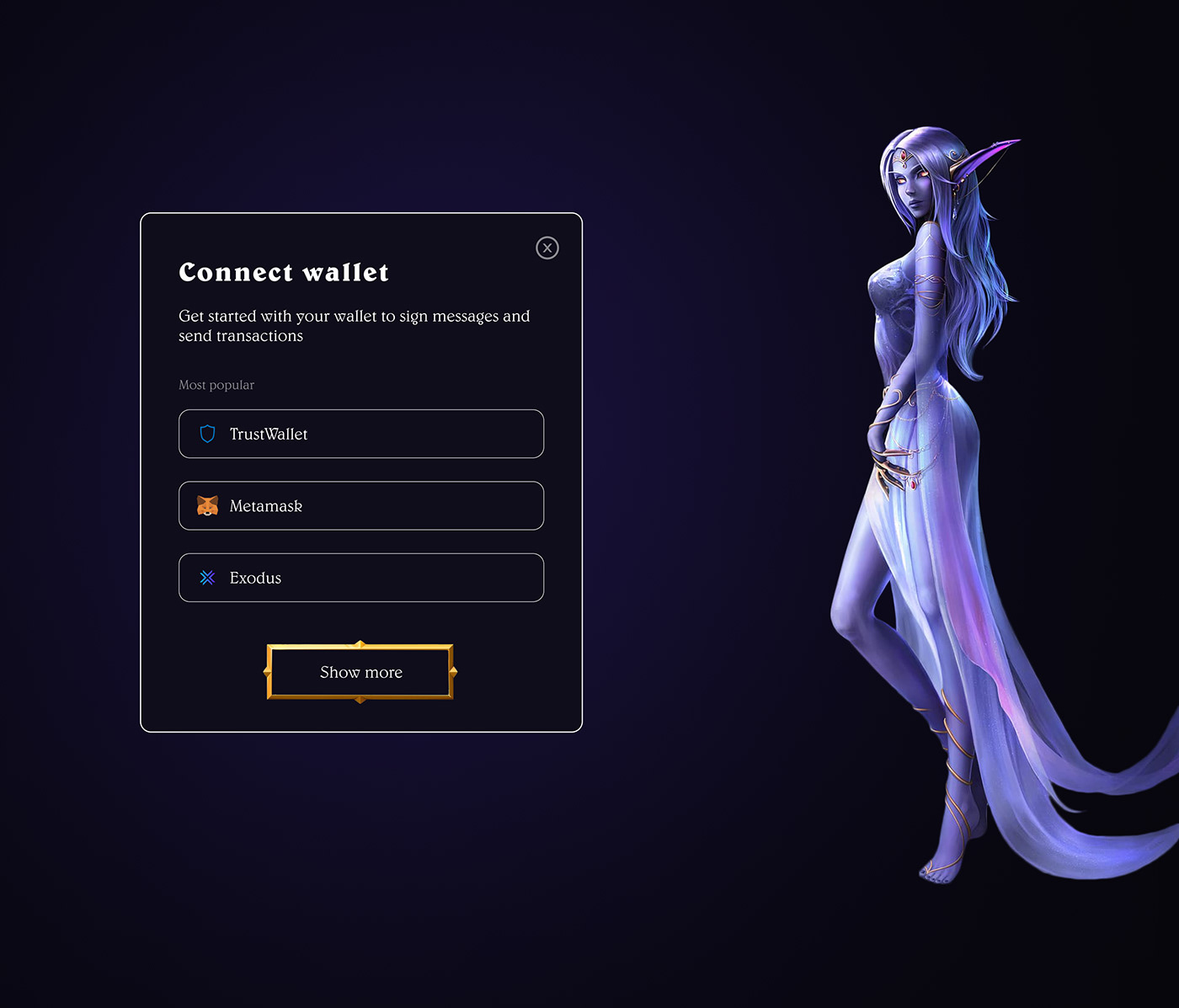 Blizzard concept crypto game Hearthstone Interface Marketplace UI ux warcraft