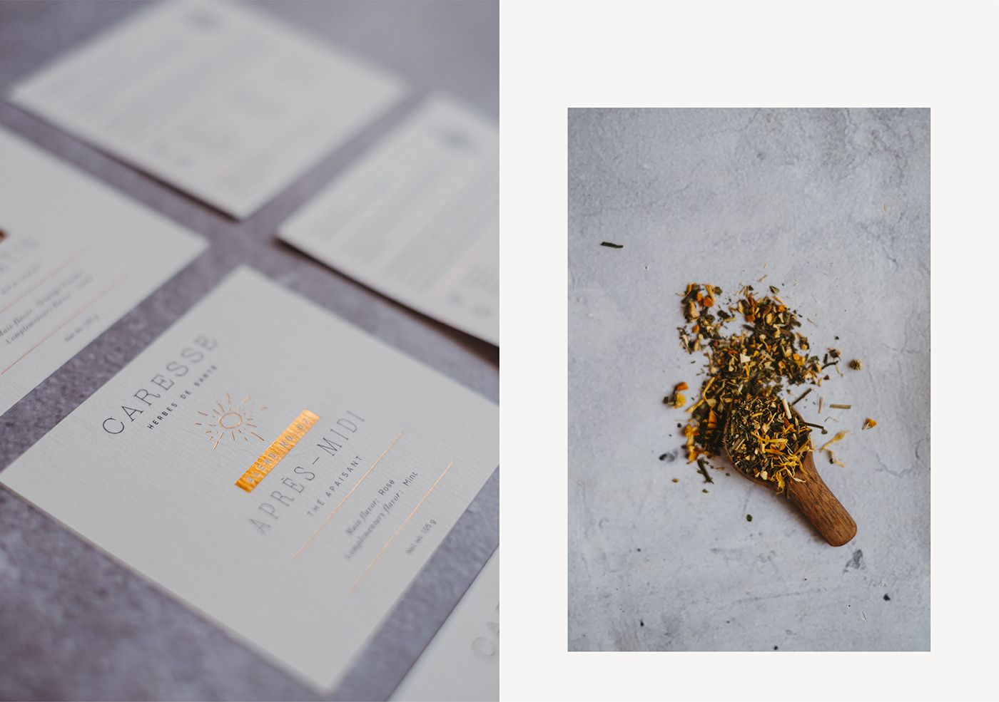 design gold foil Label logo modern Packaging photoshoot Product Photography tea