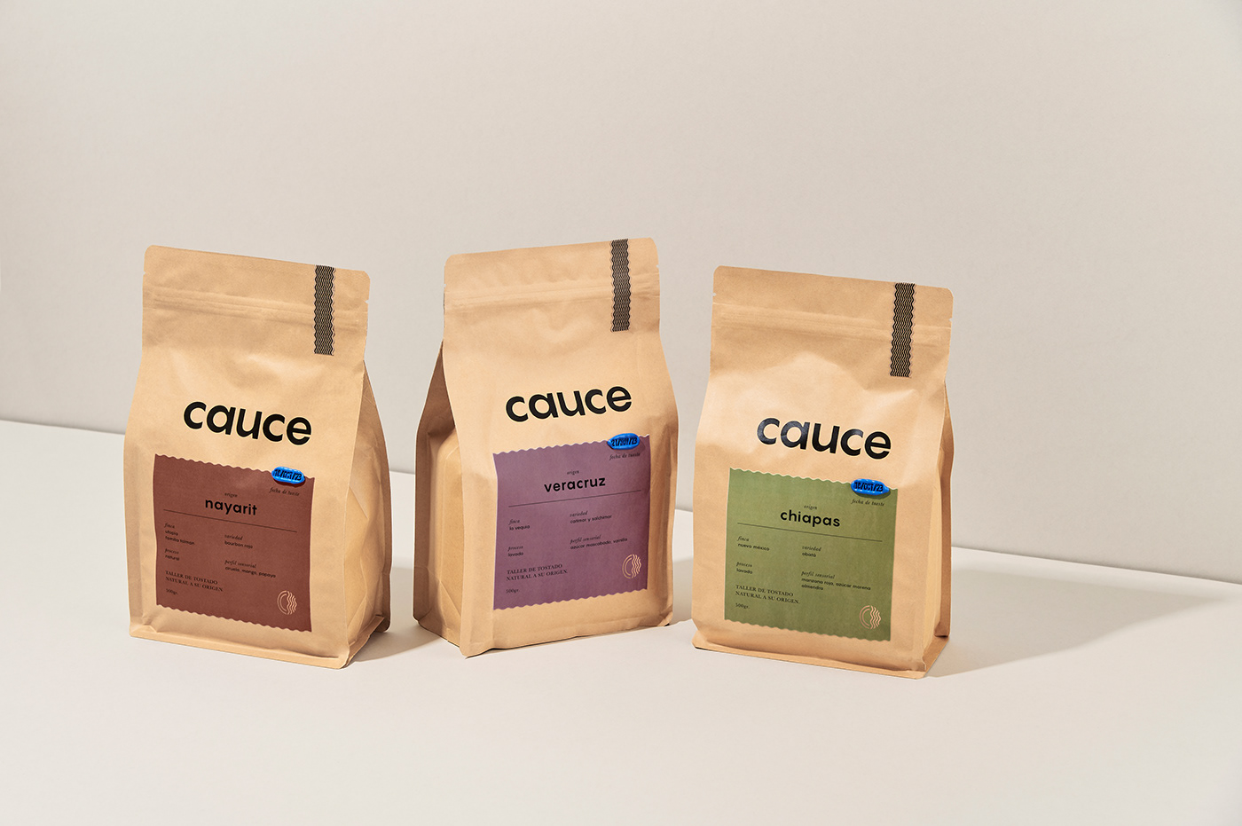 Coffee simplicity japanese Mexican roastery Packaging brand identity organic minimal wax