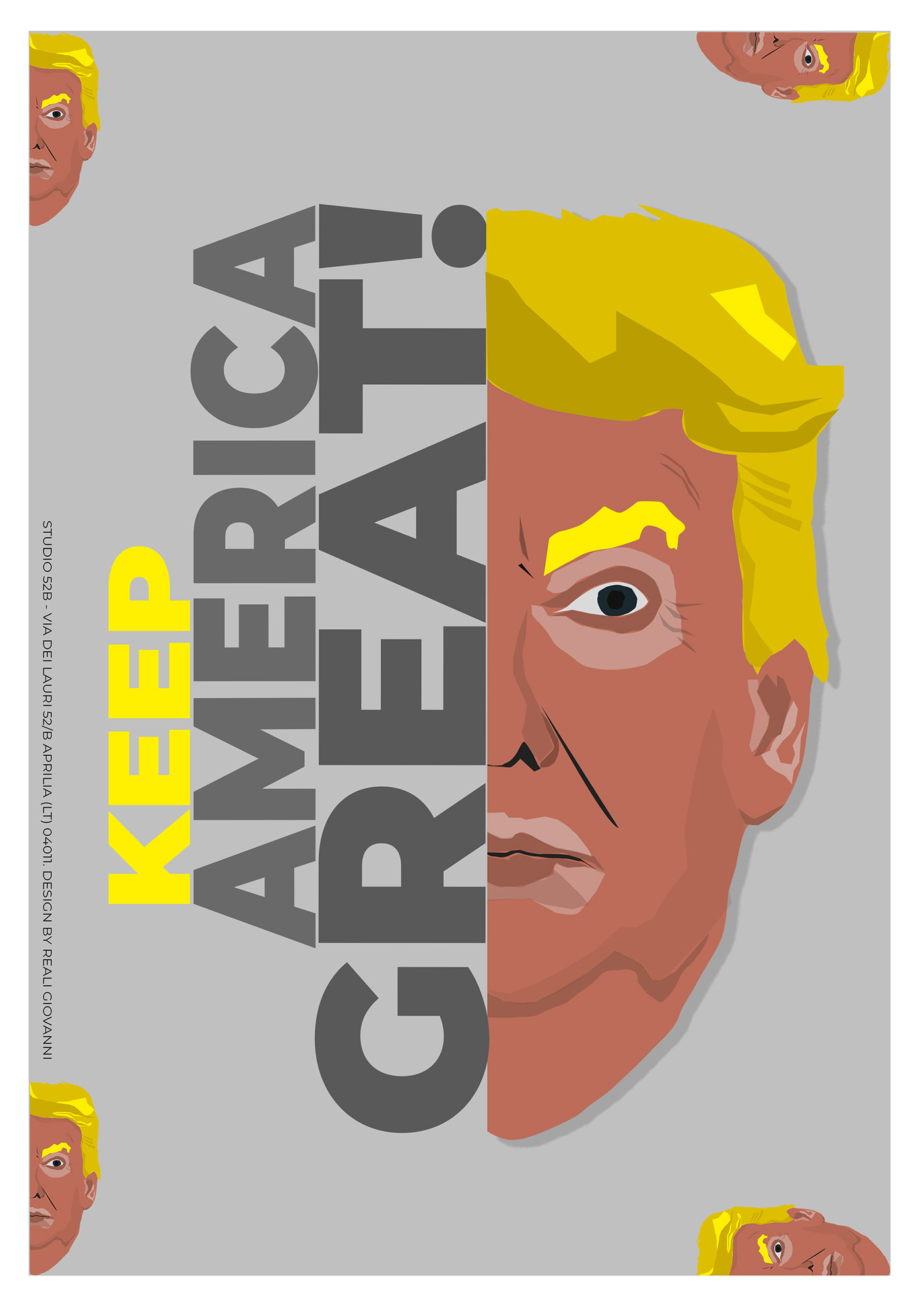 america ILLUSTRATION  design Trump adobe