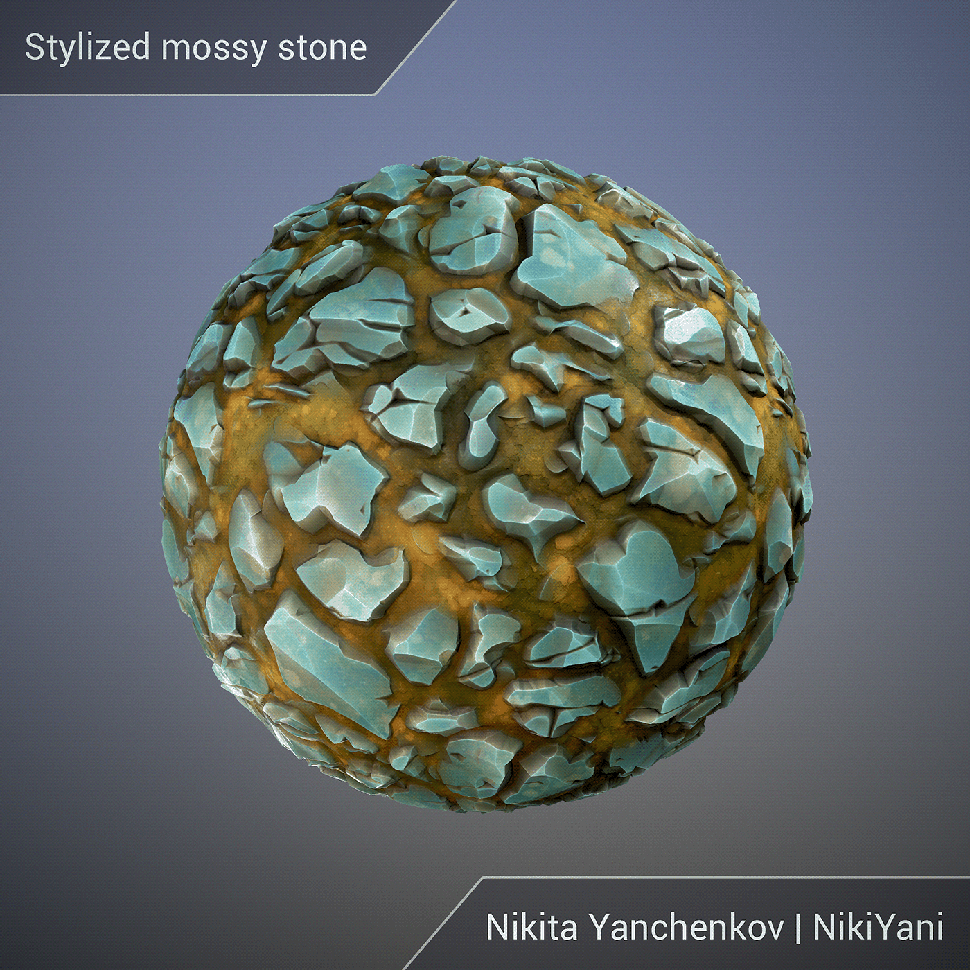 gamedev material mossy nikiyani stone substance designer  texture