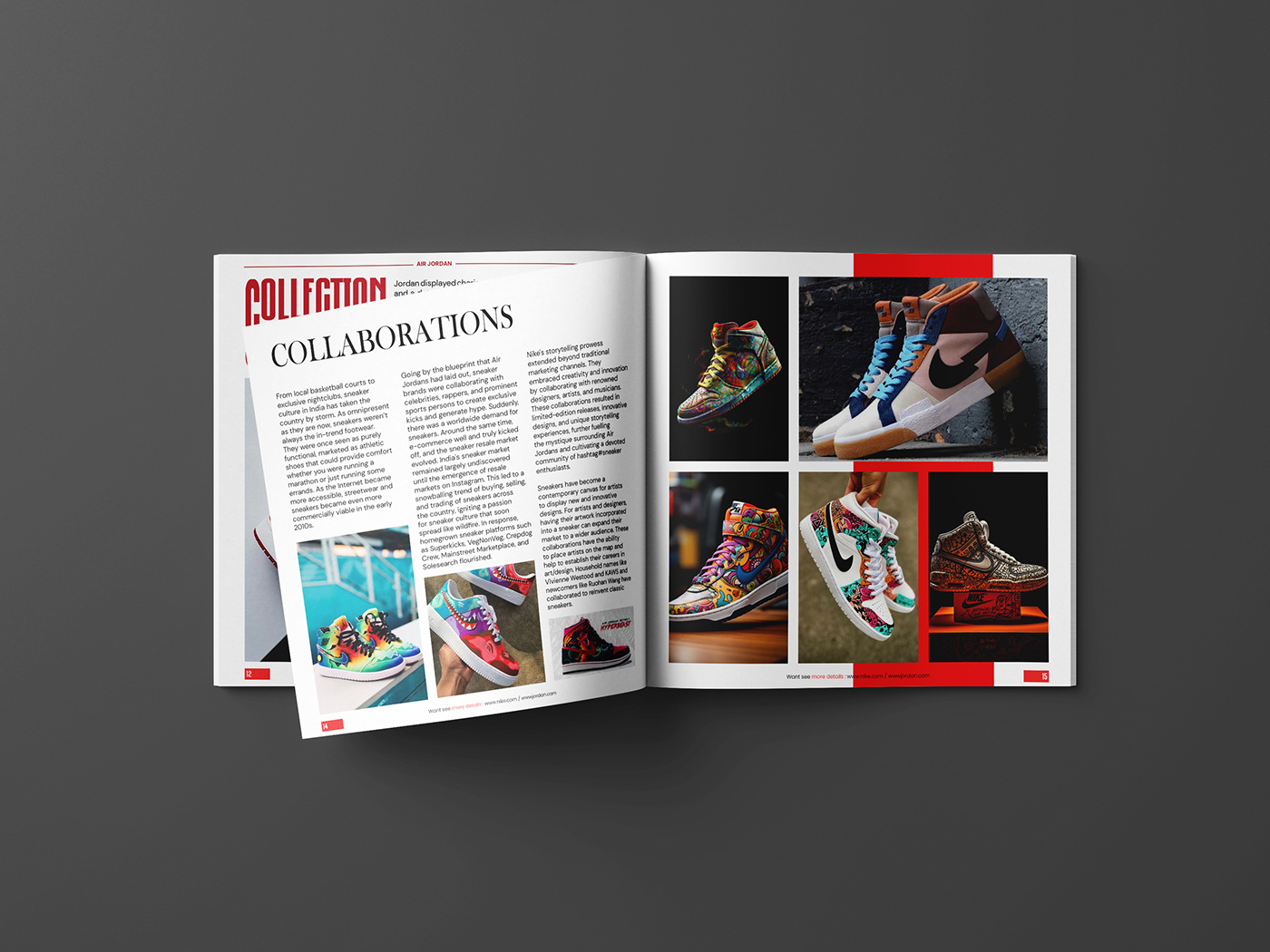 graphic design  book design Catalogue design catalog design Catalogue catalog nike air jordan Magazine design Graphic Designer
