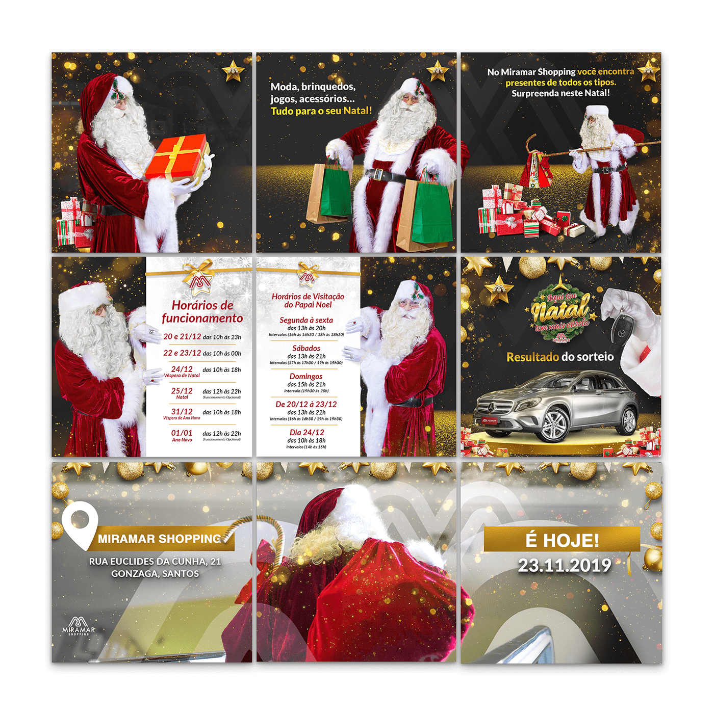 natal promocional Christmas ads HotSite social media Evento festa Shopping Social media post