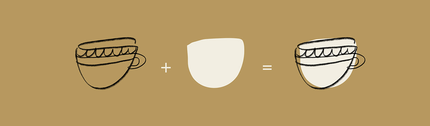 visual identity brand identity Logo Design Coffee coffee shop ILLUSTRATION  naive Drawing  sketch branding 
