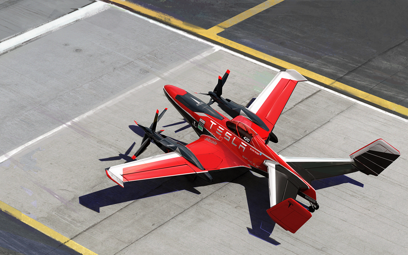 conceptart game design  gravitysketch hard surface matte paint stuntplane Transportation Design Visual Development