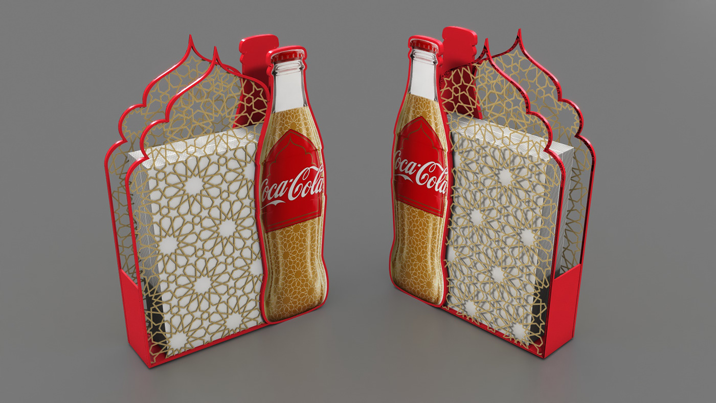 stand design Exhibition  Coca Cola drink Advertising  Graphic Designer Display Stand 3D Floordisplaydesign