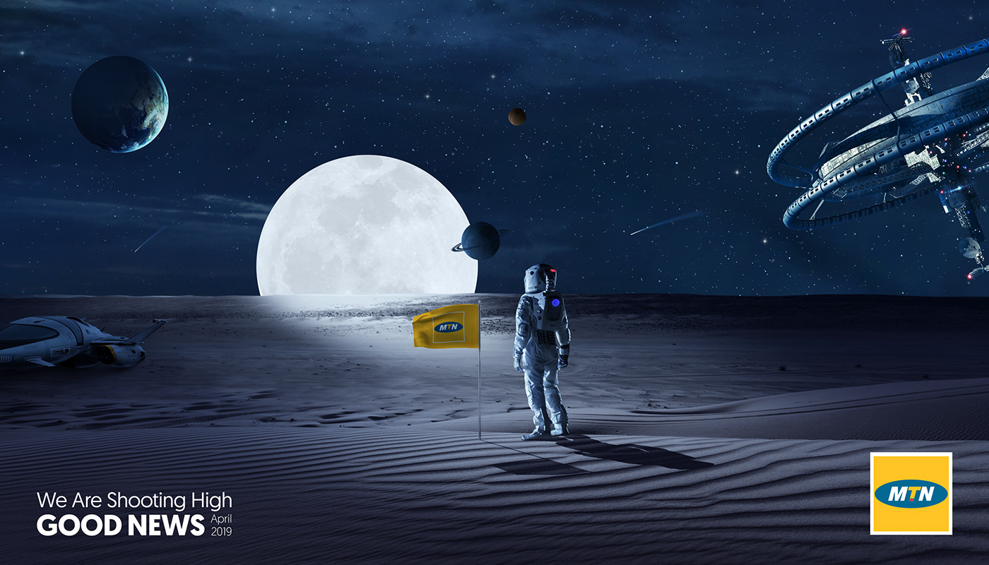 moon retouching  night Space  earth desert mtn stars astronaut Sudan