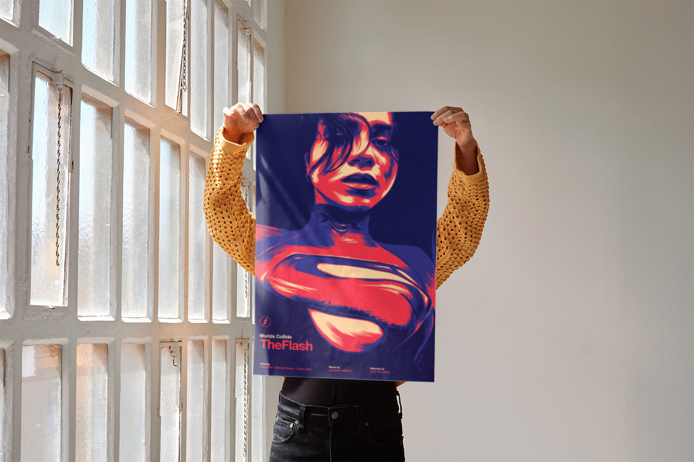 The Flash Super Hero SuperHero Hero Flash Supergirl poster movie design helvetica