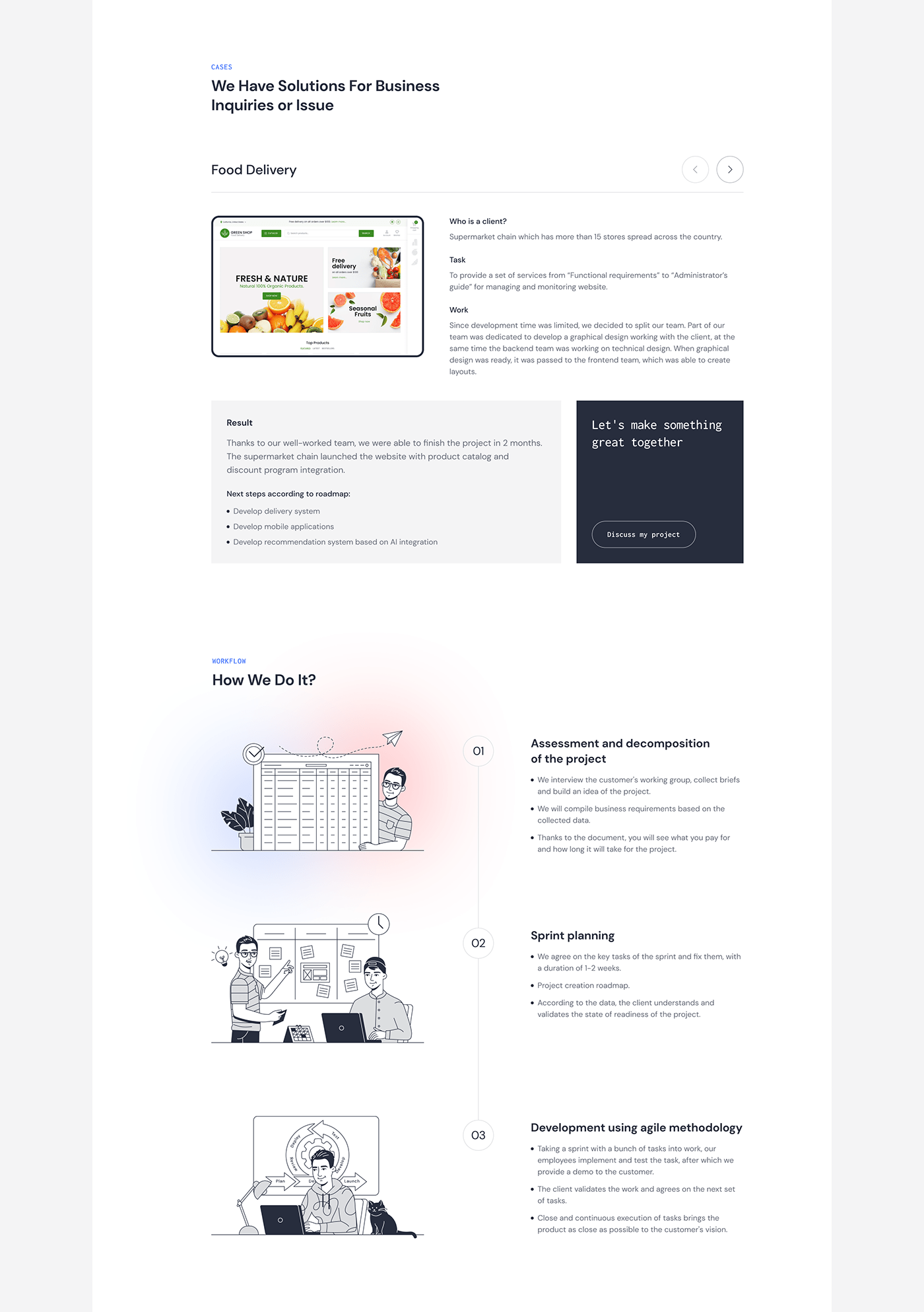 agency animation  blue company illustrations IT landing page minimal Startup Website