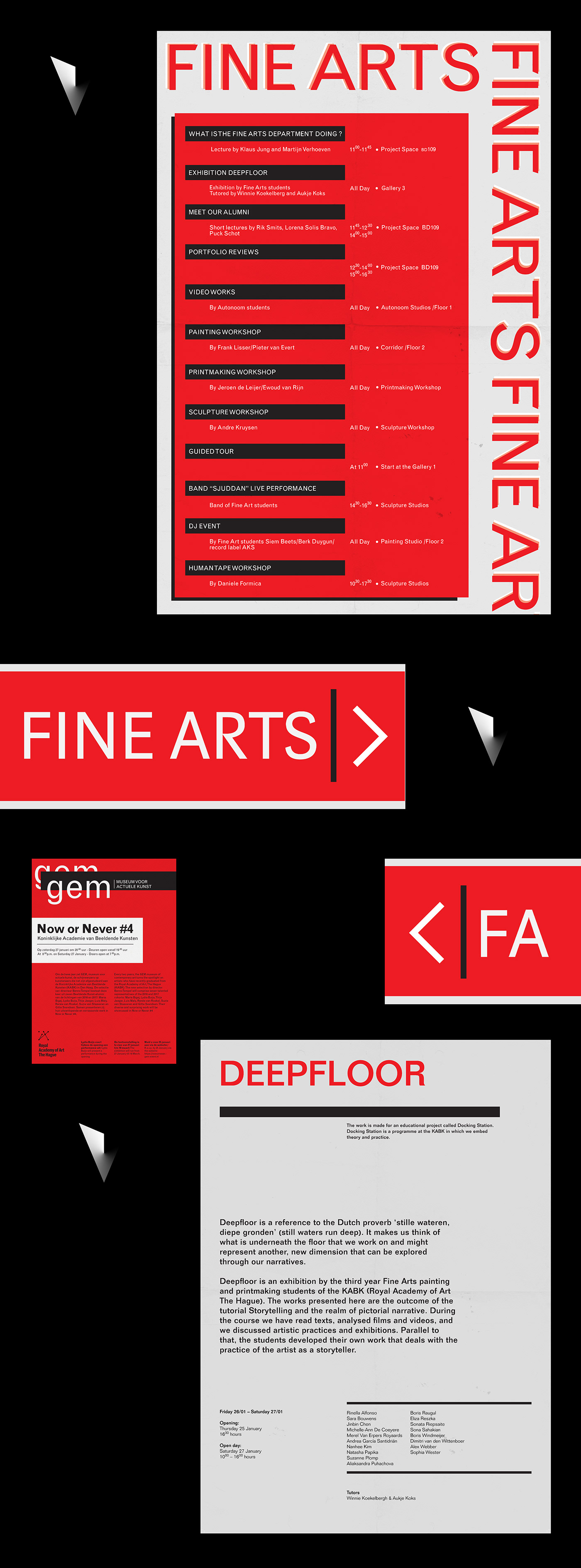 Event identity navigation poster typography  