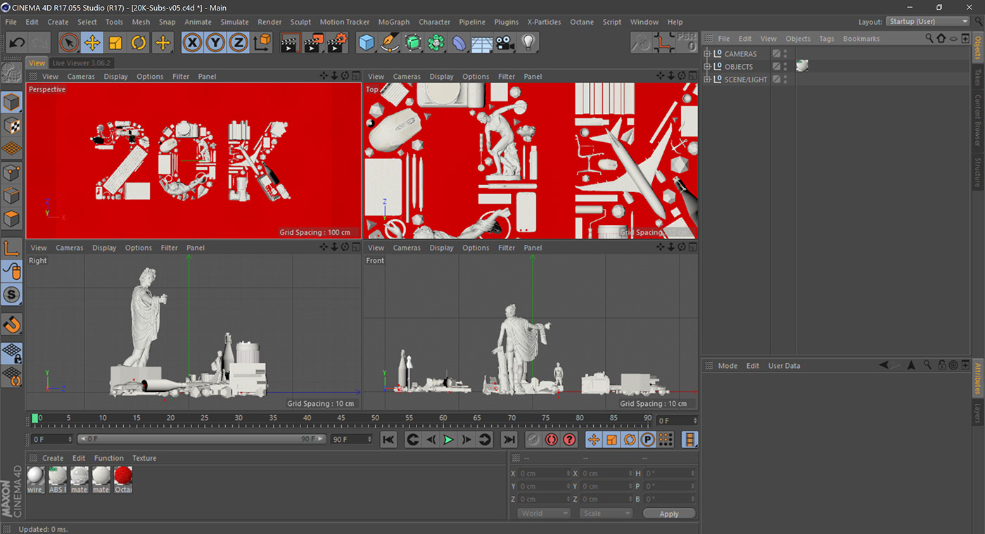 cinema4d c4d youtube 3D type typography   text Render maxon animation 