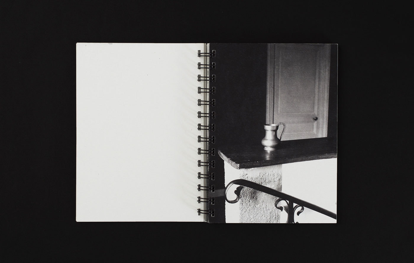 edition editorial fanzine design analogic Photography  black and white Landscape Spiral book