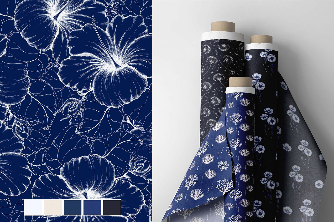 design fabric Fashion  floral pattern pattern design  seamless pattern surface design textile textile design 