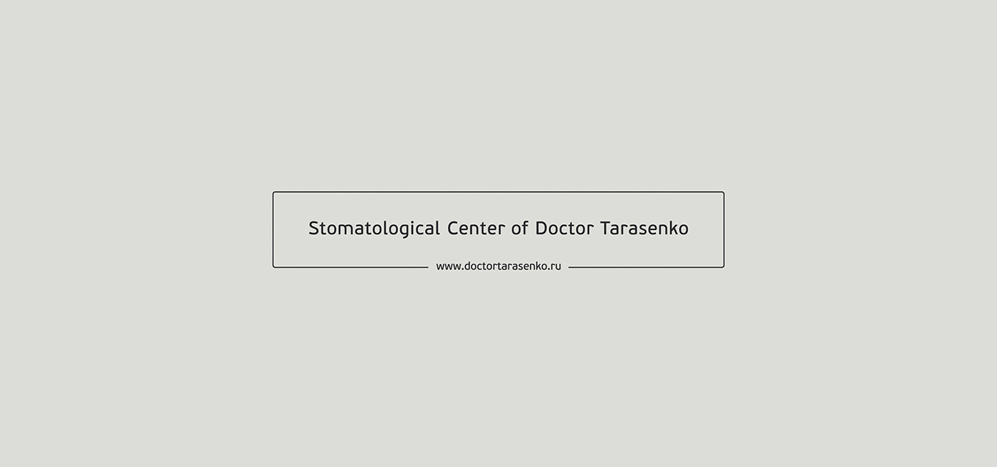 Tarasenko teeth logo ID tomatdesign doctor ads stomatology type motion color