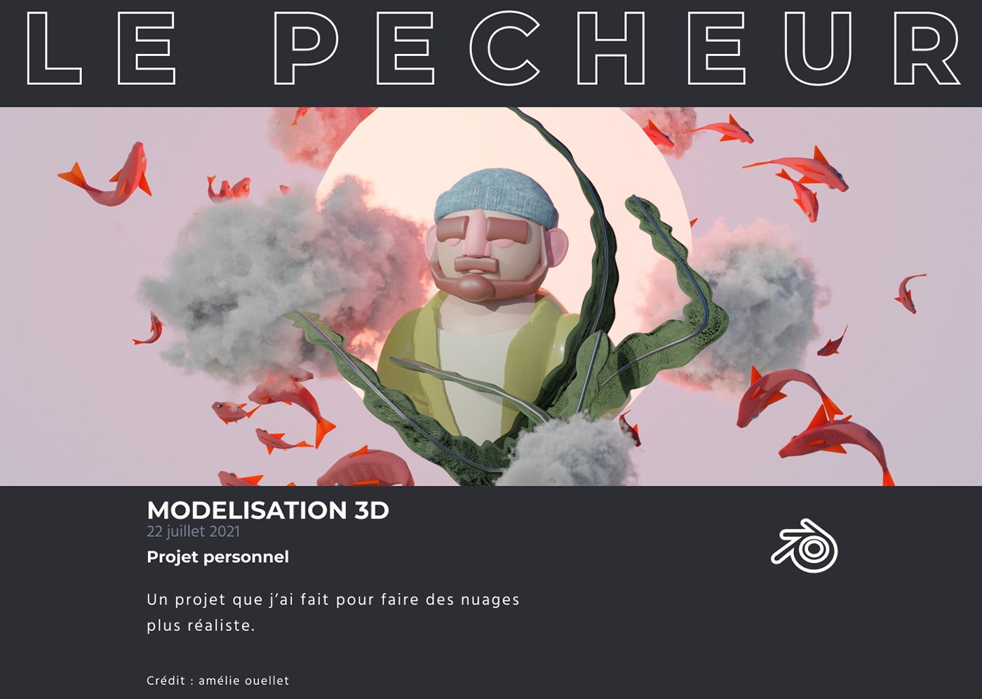 3D 3d modeling art artwork blender blender3d Character design  concept art modeling modélisation 3D