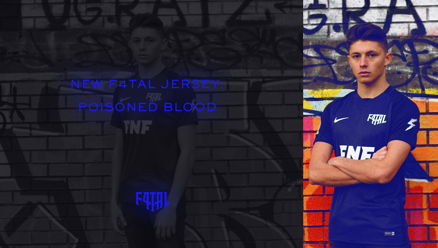 soccer brands football FATAL London The last stand blue jersey england UK Nike