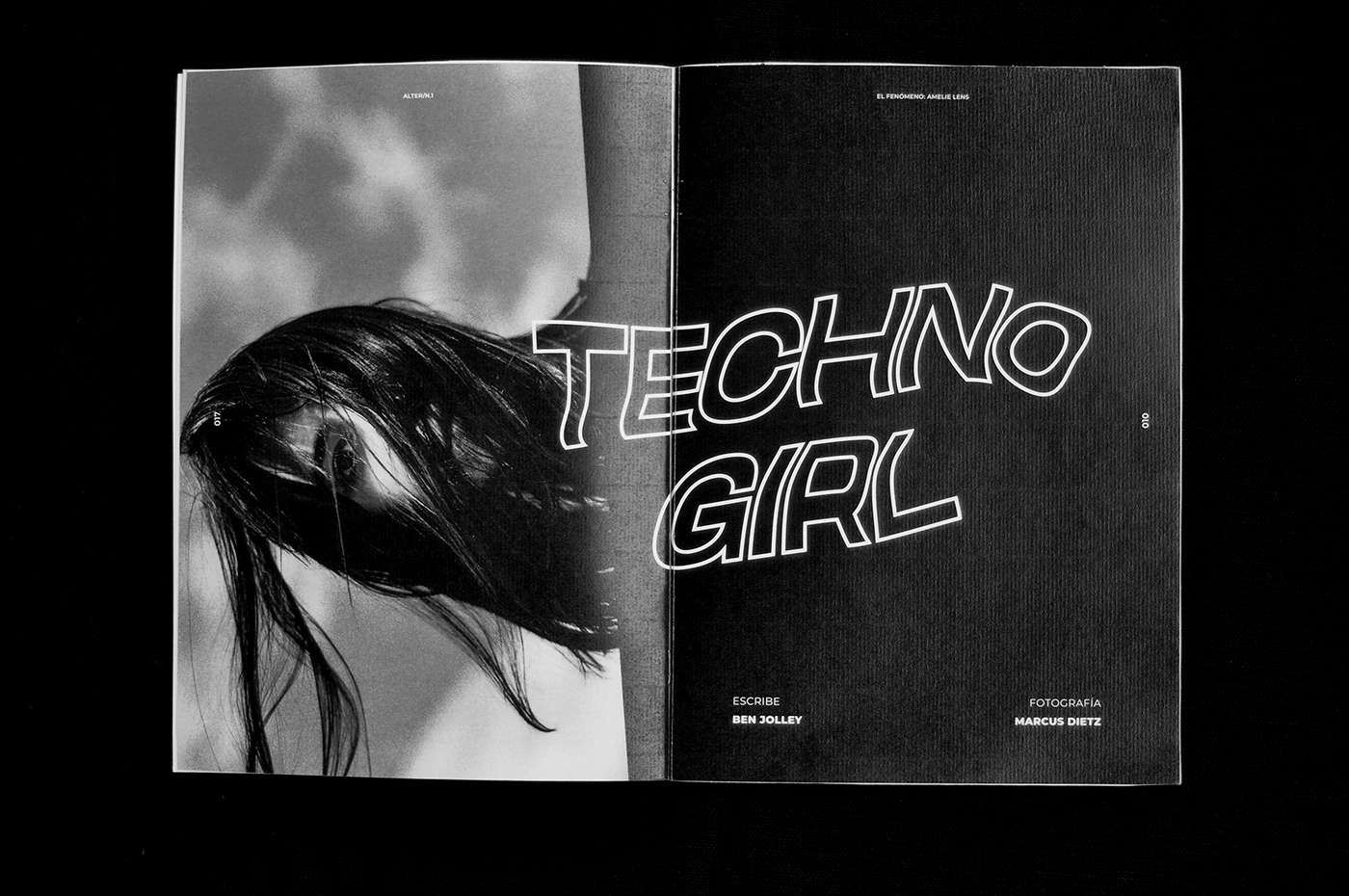 editorial magazine revista black and white electronic music musica electronica tipografia typography   mag revista cosgaya
