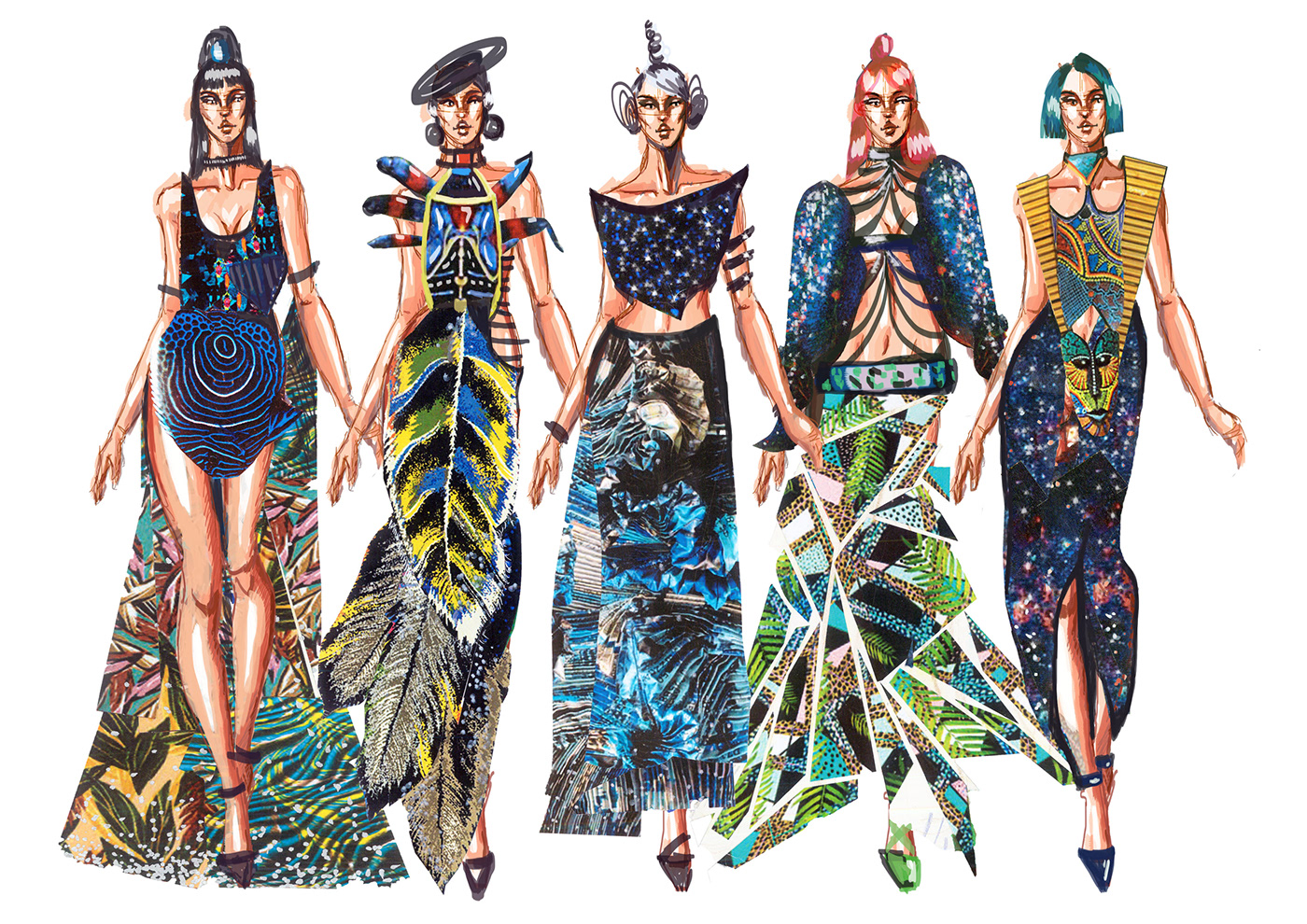 High fashion college inspired by nature and beuty