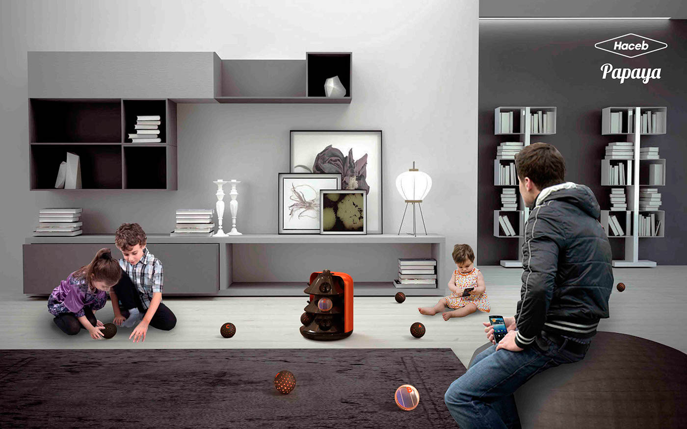 concept design vacuum Smart appliance Haceb colombia interactive sphere clean