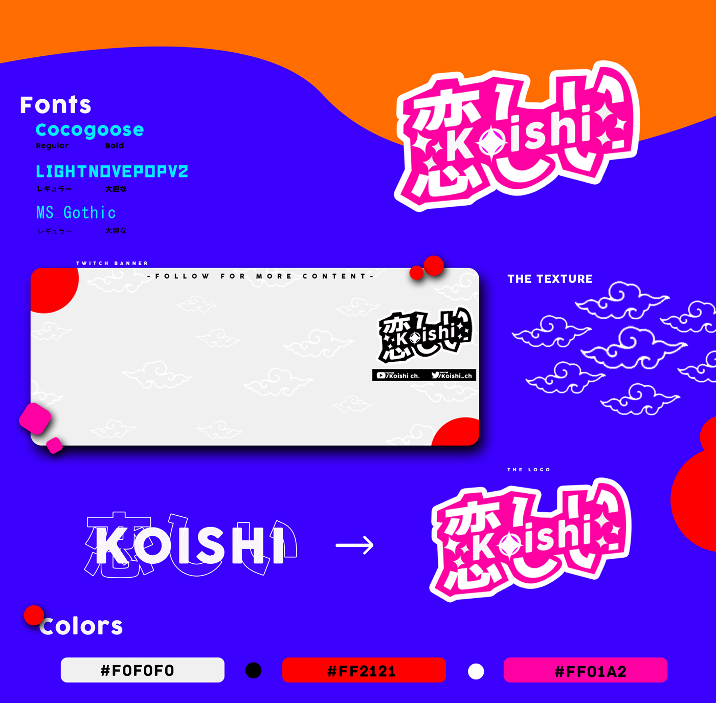 art direction  design graphics japanese Layout Overlay stream Streaming tag Twitch